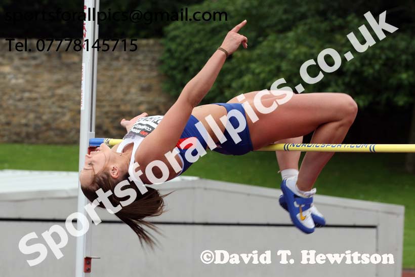 Womens heptathlon high jump, EAP International Cominted Events, Hexham. Photo: David T. Hewitson/Sports for All Pics